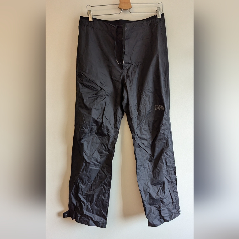 Mountain Hardwear Ozonic Rain Pants, men's L in black